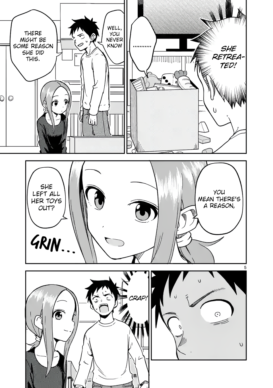 Karakai Jouzu no (Moto) Takagi-san chapter 215 page 5
