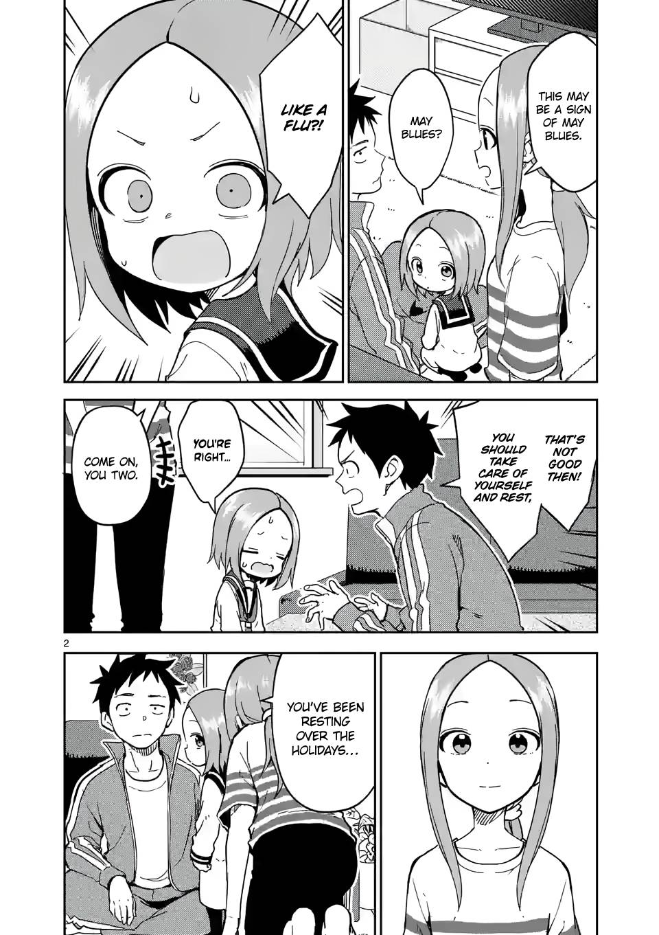 Karakai Jouzu no (Moto) Takagi-san chapter 229 page 2