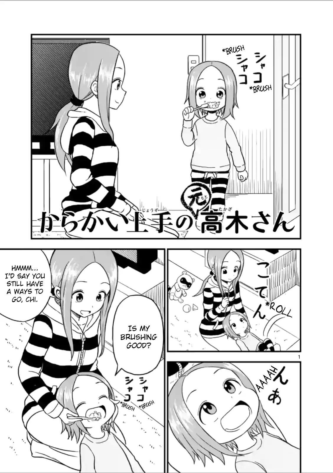 Karakai Jouzu no (Moto) Takagi-san chapter 28 page 1