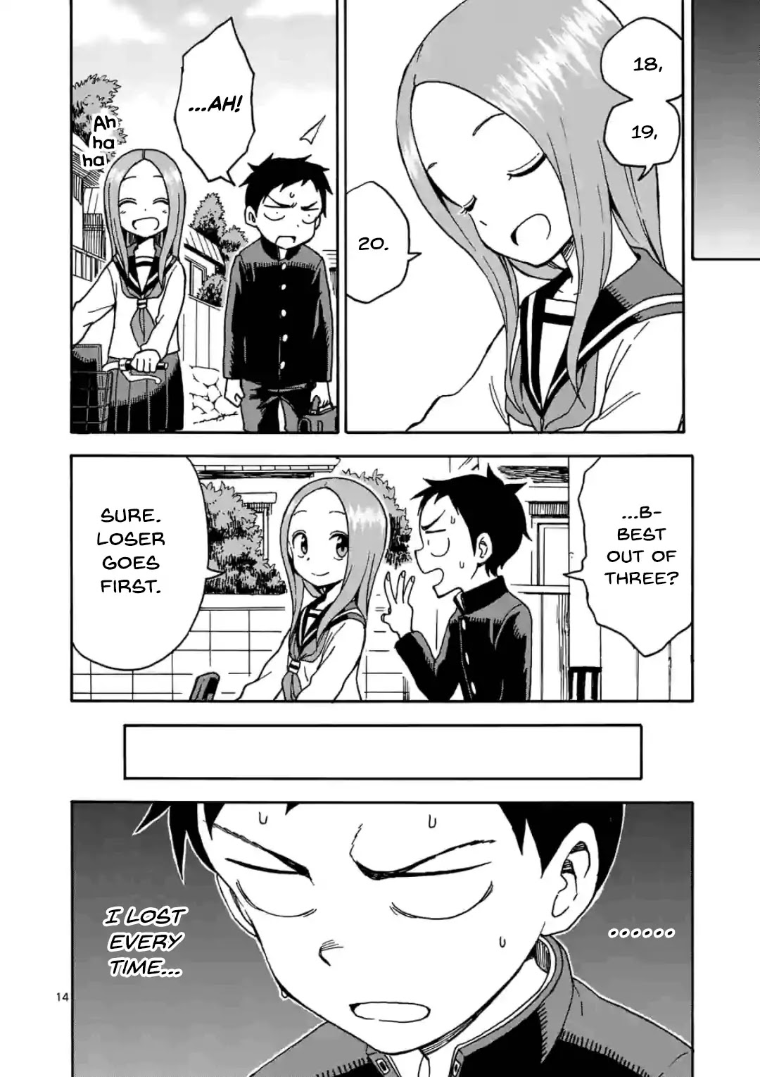 Karakai Jouzu no (Moto) Takagi-san chapter 29.5 page 14