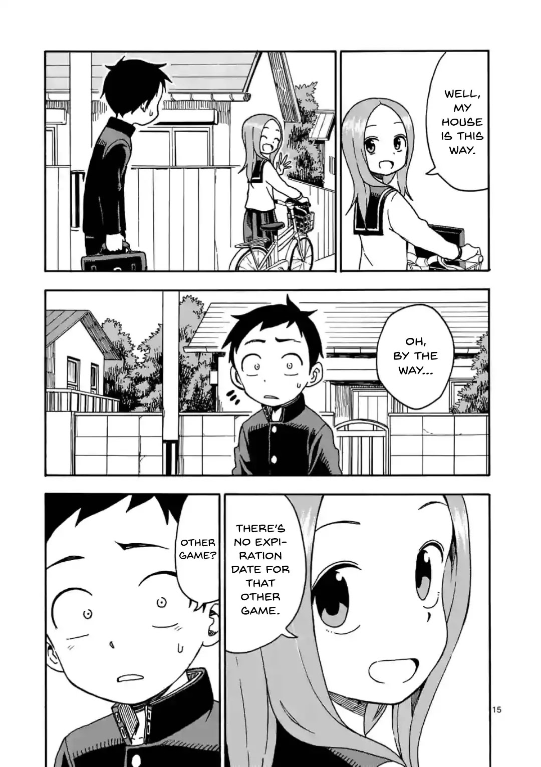 Karakai Jouzu no (Moto) Takagi-san chapter 29.5 page 15