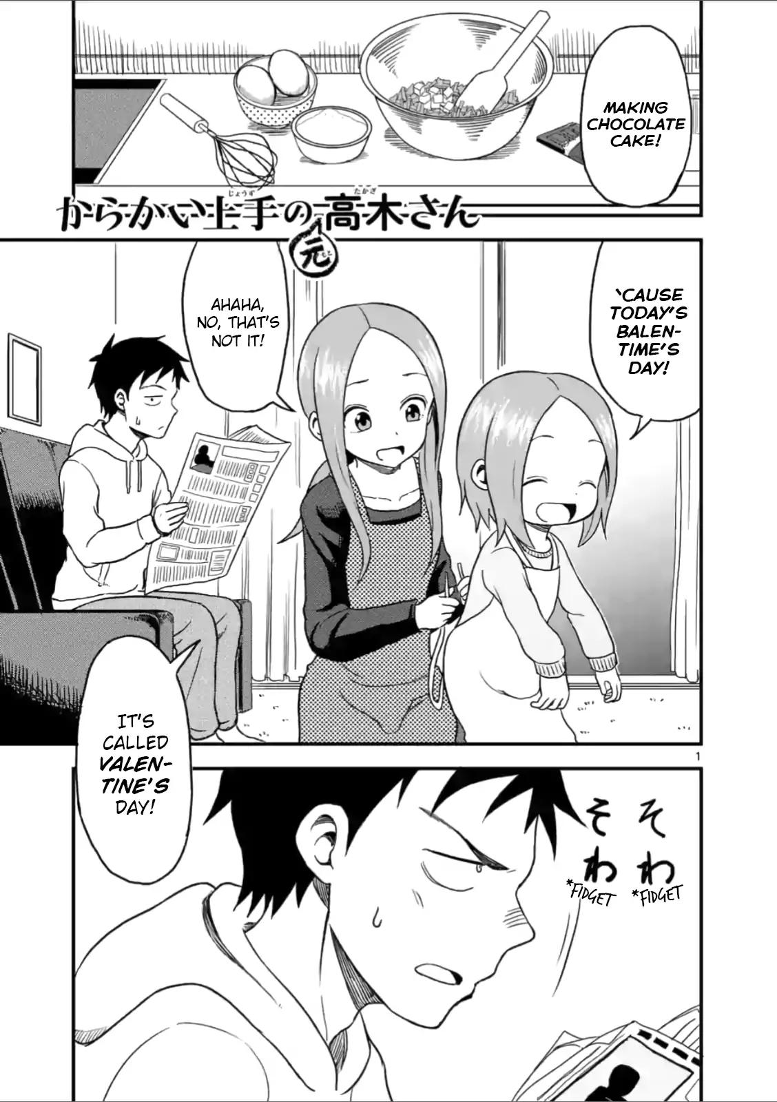 Karakai Jouzu no (Moto) Takagi-san chapter 29 page 1