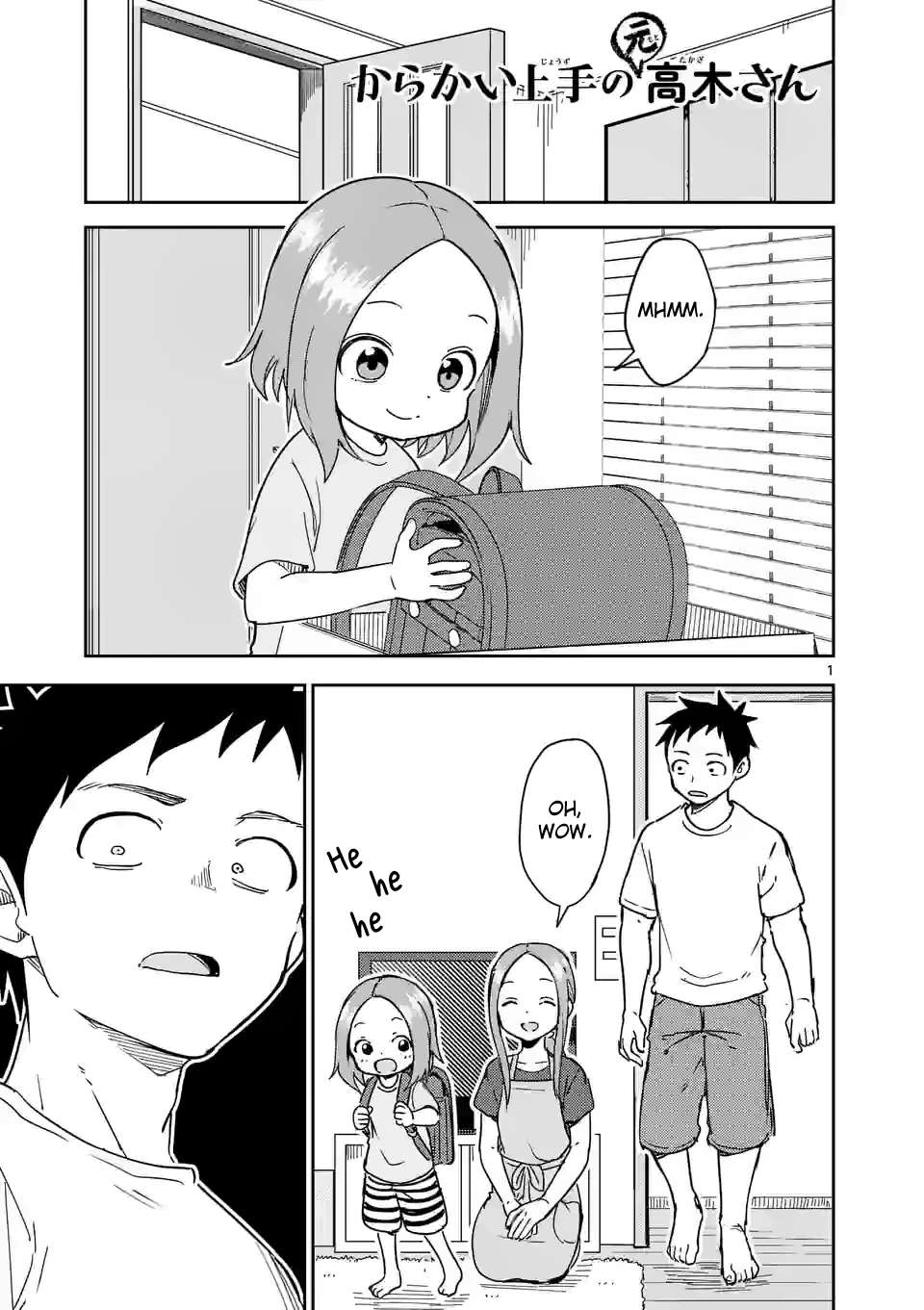 Karakai Jouzu no (Moto) Takagi-san chapter 292 page 1