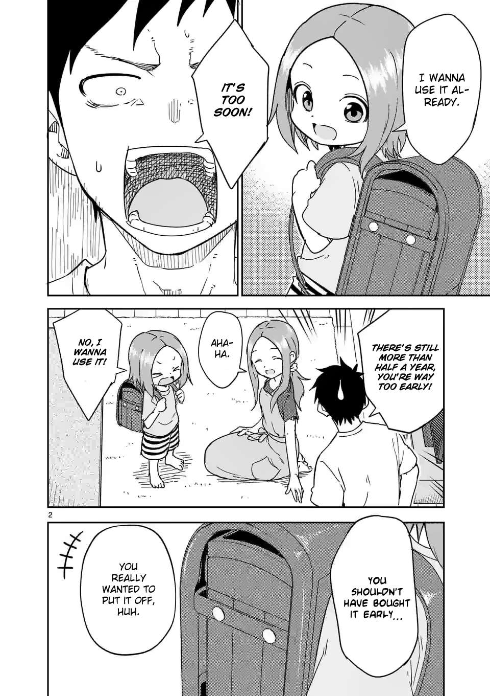 Karakai Jouzu no (Moto) Takagi-san chapter 292 page 2