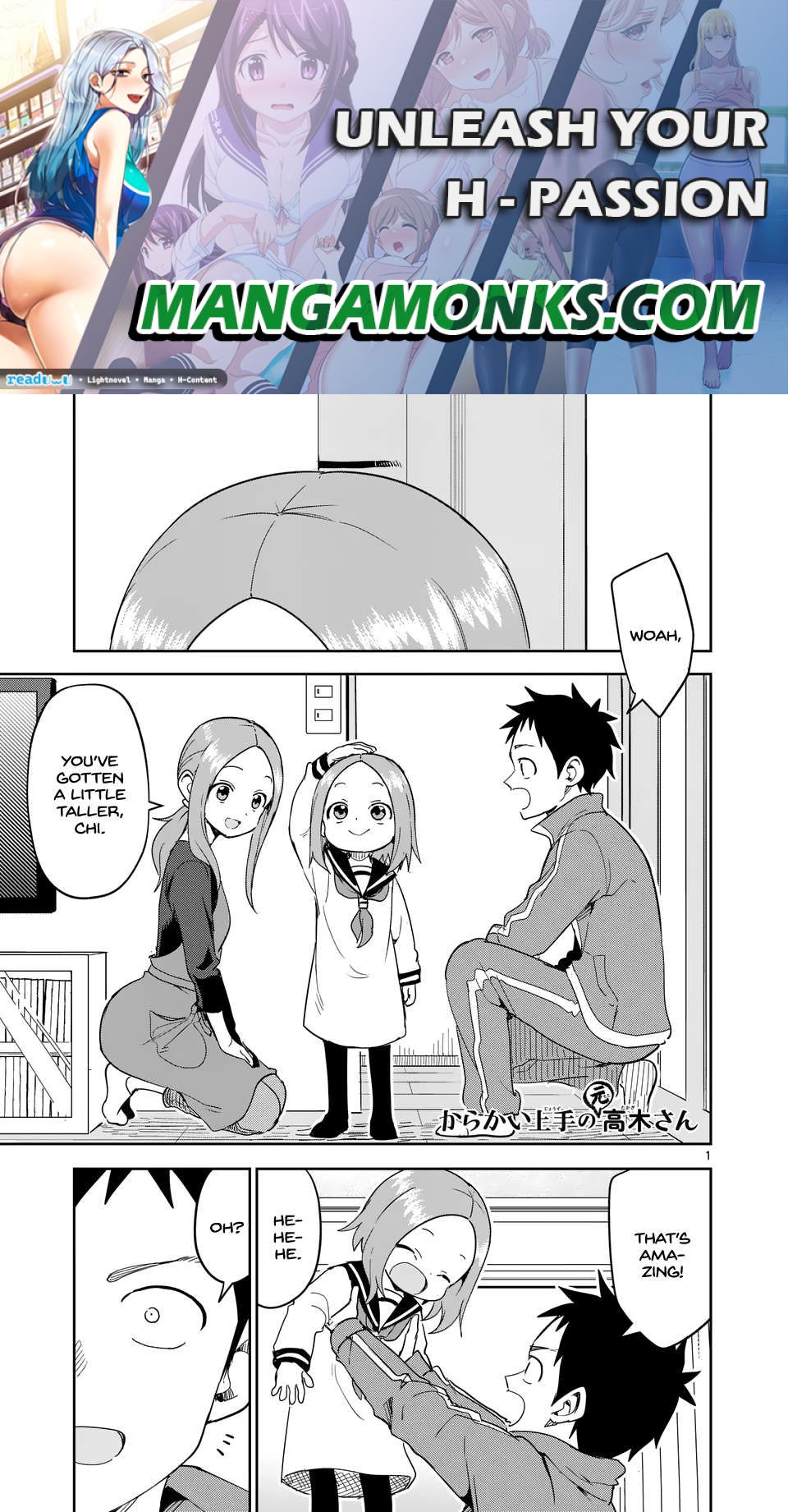 Karakai Jouzu no (Moto) Takagi-san chapter 311 page 1