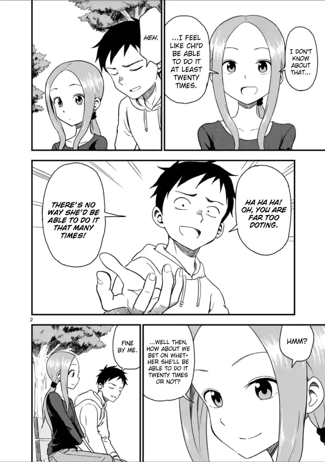 Karakai Jouzu no (Moto) Takagi-san chapter 33 page 2