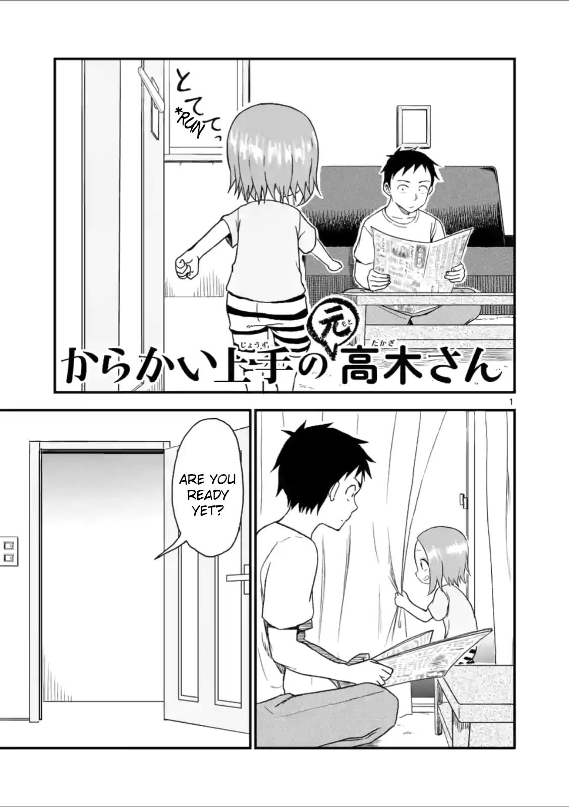 Karakai Jouzu no (Moto) Takagi-san chapter 41 page 1