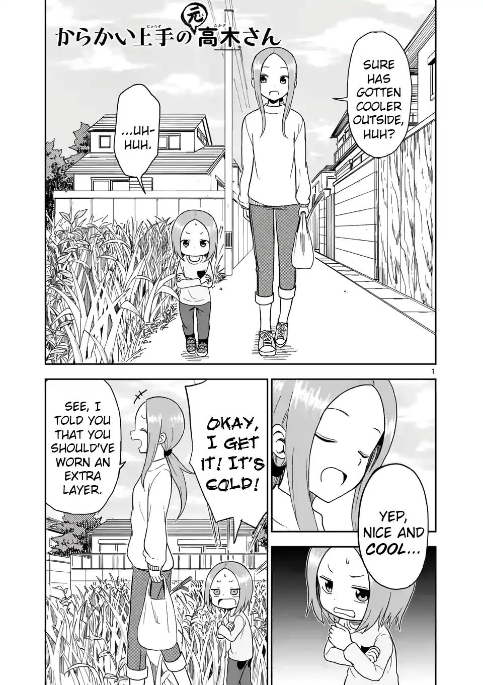 Karakai Jouzu no (Moto) Takagi-san chapter 66 page 1
