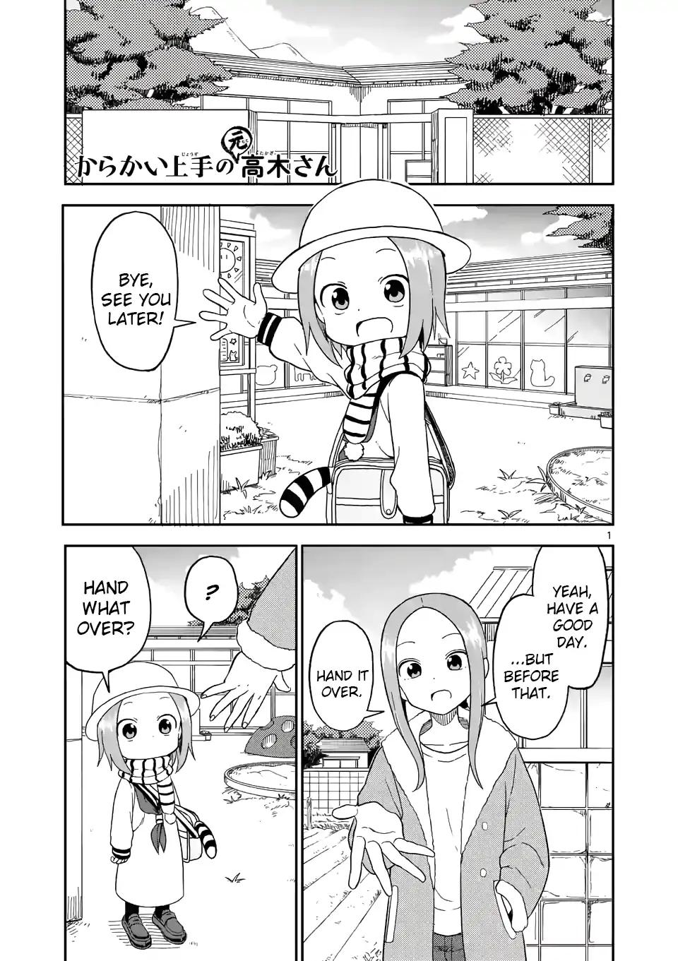 Karakai Jouzu no (Moto) Takagi-san chapter 72 page 1