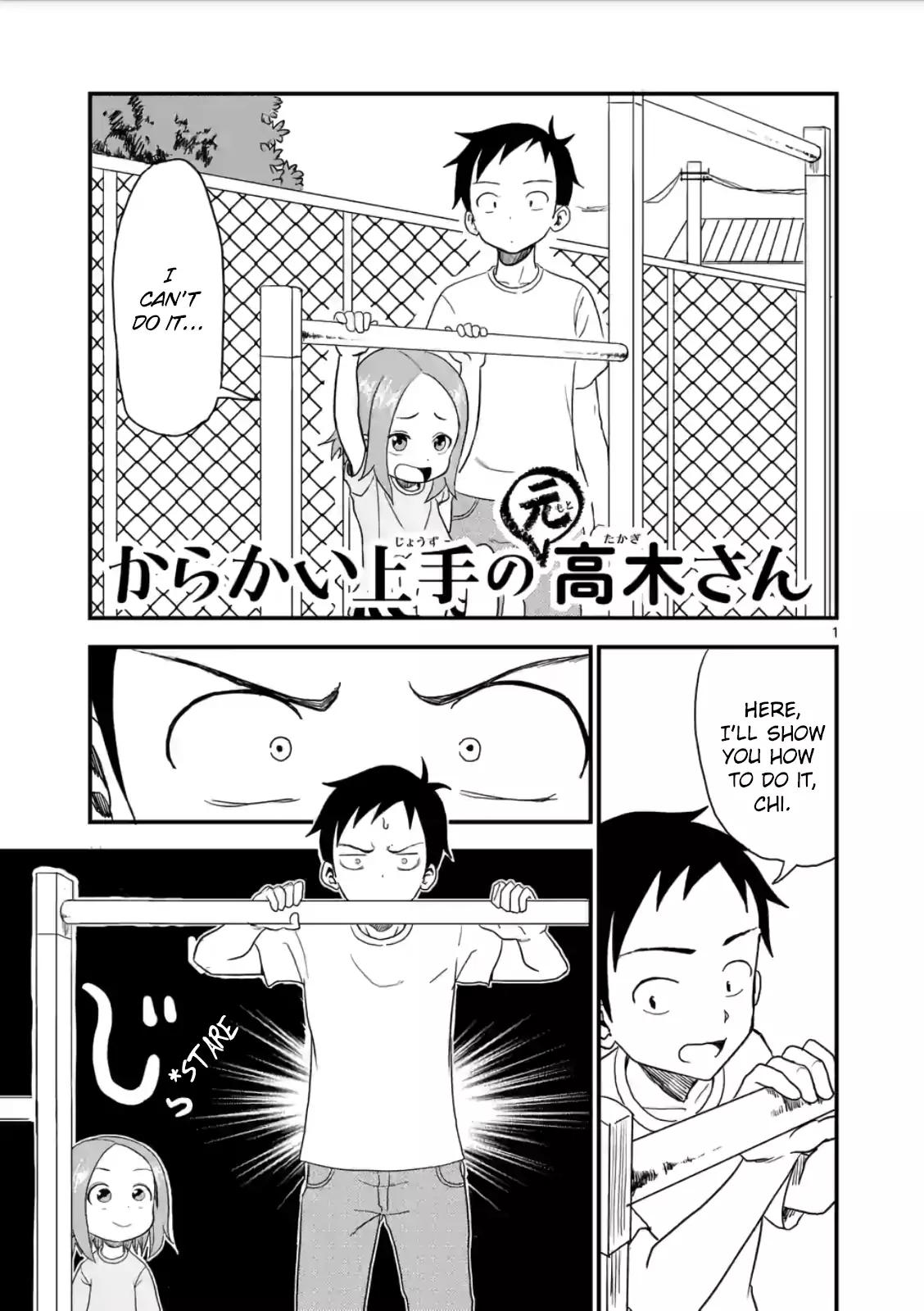 Karakai Jouzu no (Moto) Takagi-san chapter 8 page 1