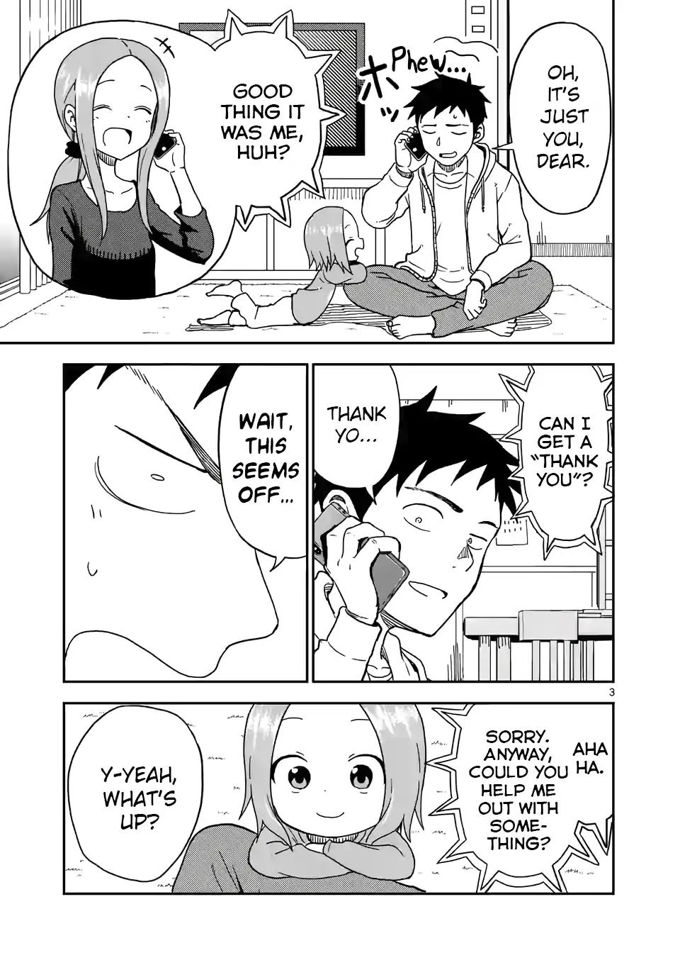 Karakai Jouzu no (Moto) Takagi-san chapter 86 page 3