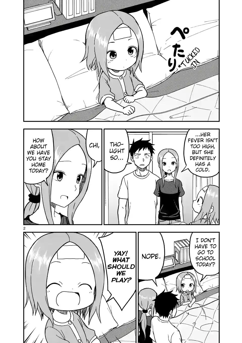 Karakai Jouzu no (Moto) Takagi-san chapter 95 page 2