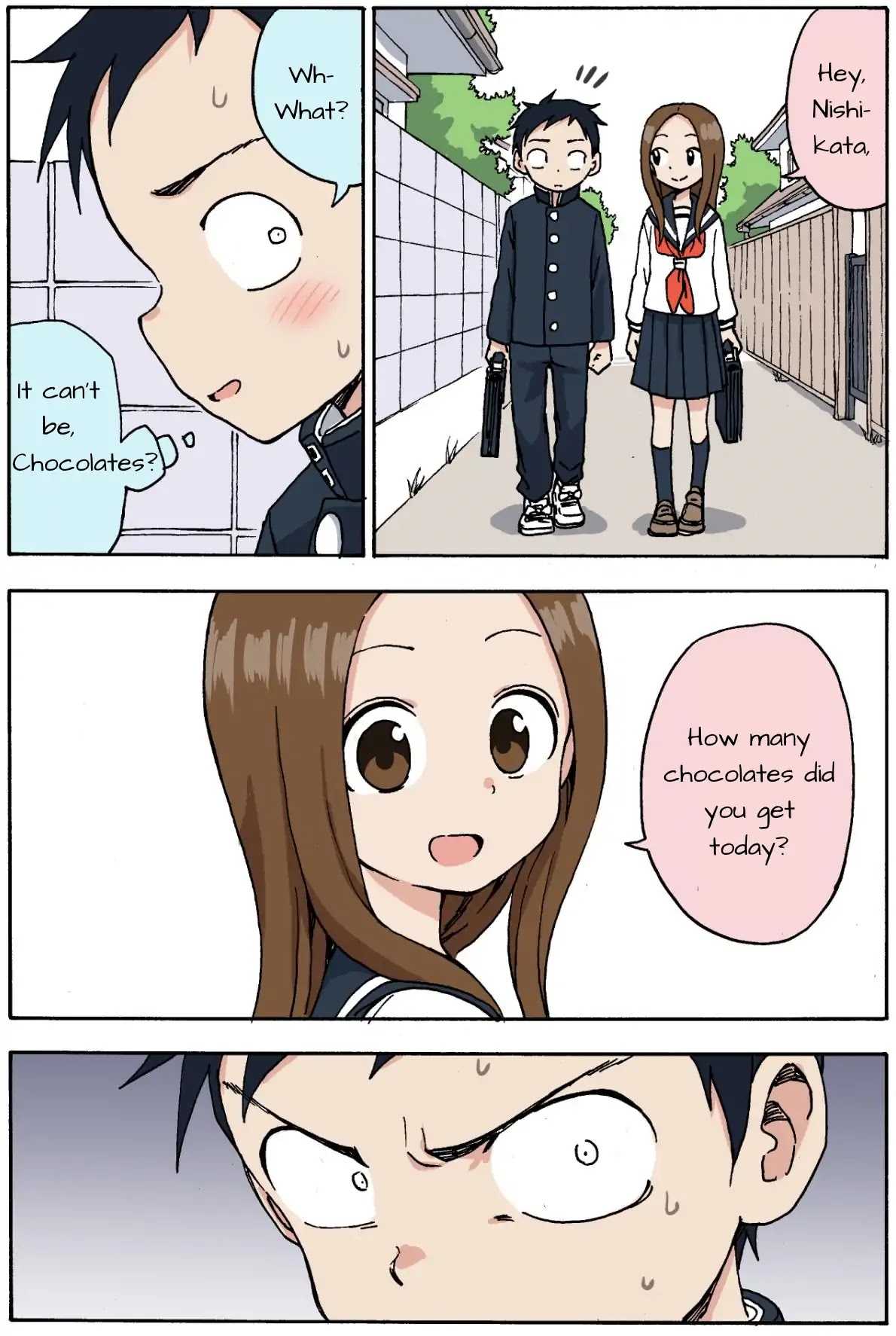 Karakai Jouzu no (Moto) Takagi-san chapter 96.5 page 1