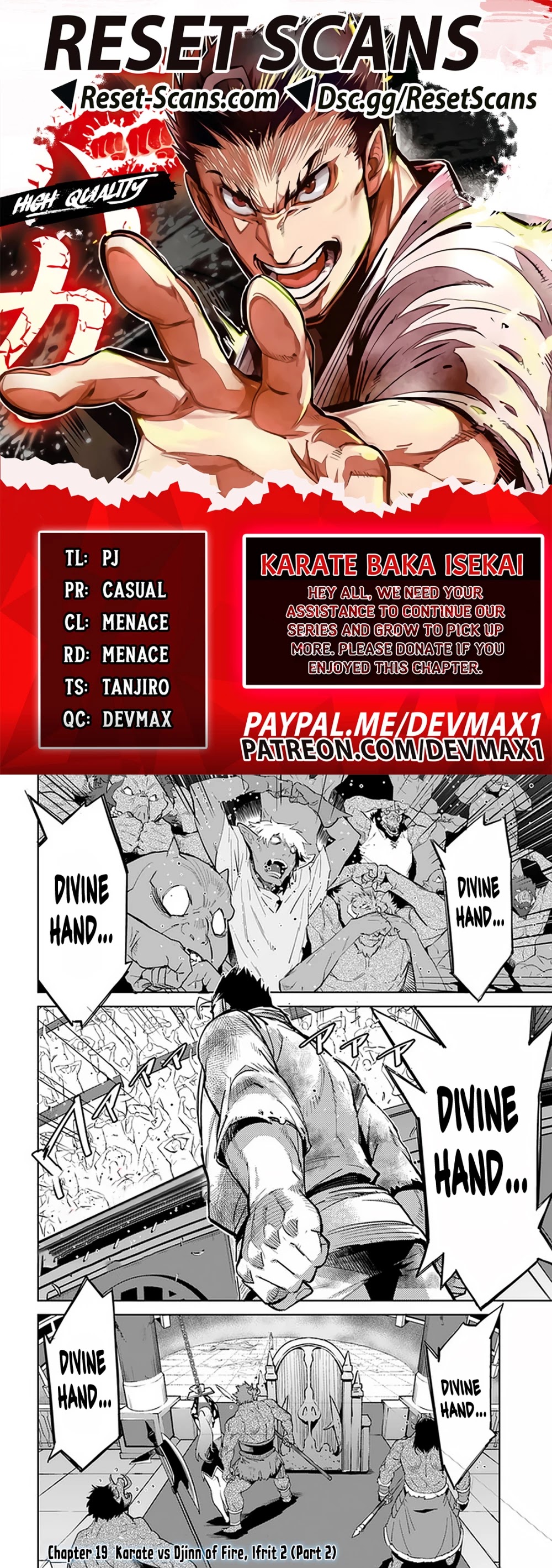 Karate Baka in Different World chapter 19.2 page 1