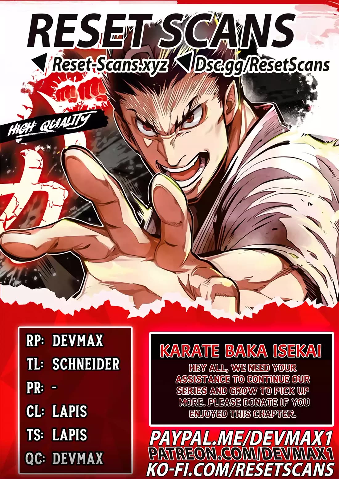 Karate Baka in Different World chapter 28 page 1