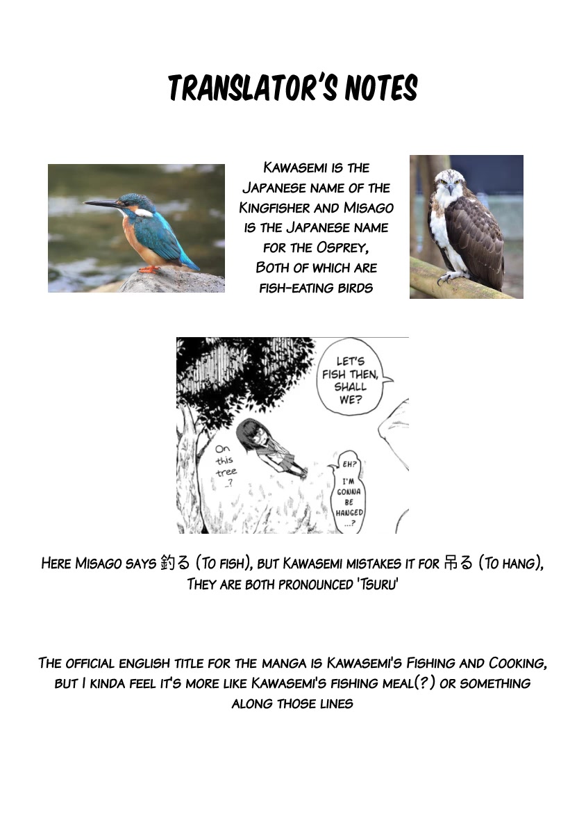 Kawasemi's Fishing and Cooking chapter 1 page 39