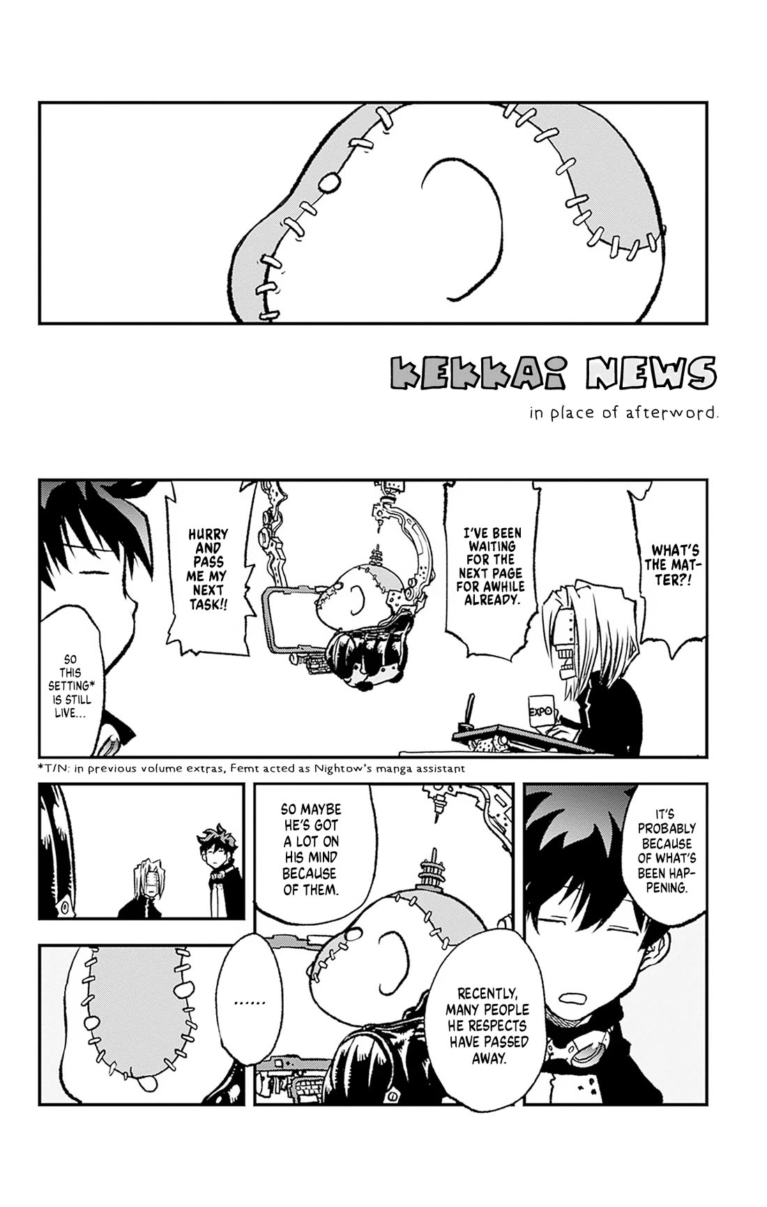 Kekkai Sensen Beat 3 Peat chapter 6.5 page 1