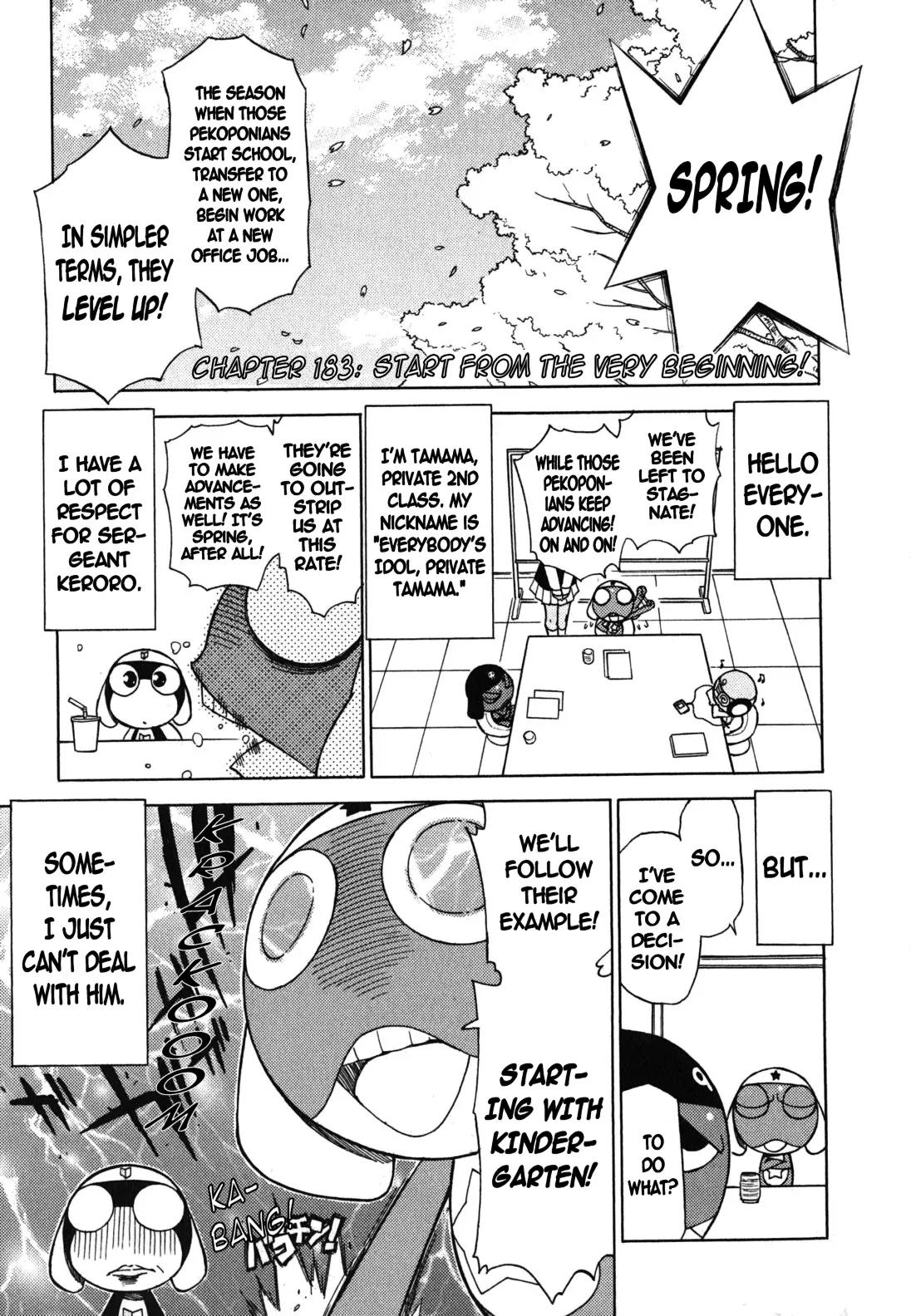 Keroro Gunsou chapter 183 page 1