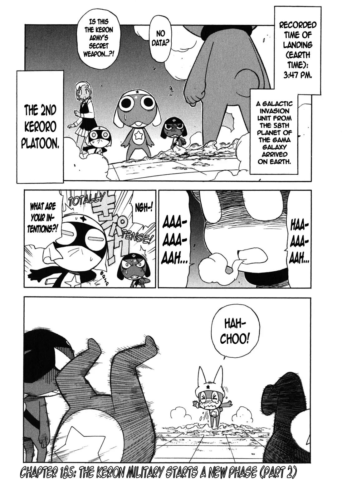 Keroro Gunsou chapter 185 page 1