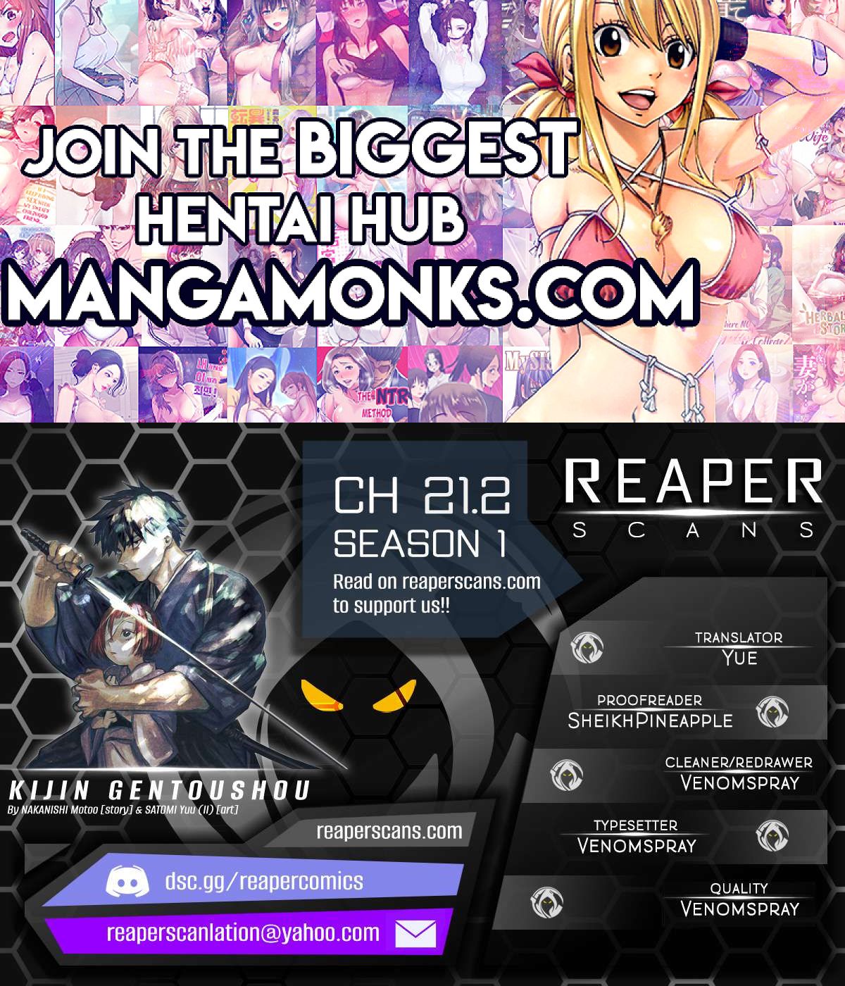 Kijin Gentoushou chapter 21.2 page 1