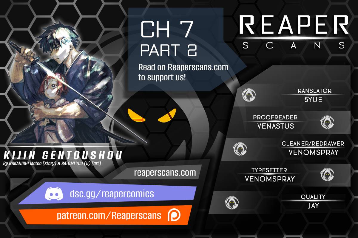 Kijin Gentoushou chapter 7.2 page 1
