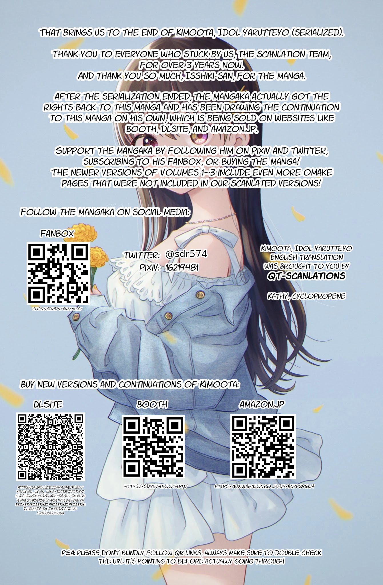 KimoOta, Idol Yarutteyo chapter 54.5 page 8