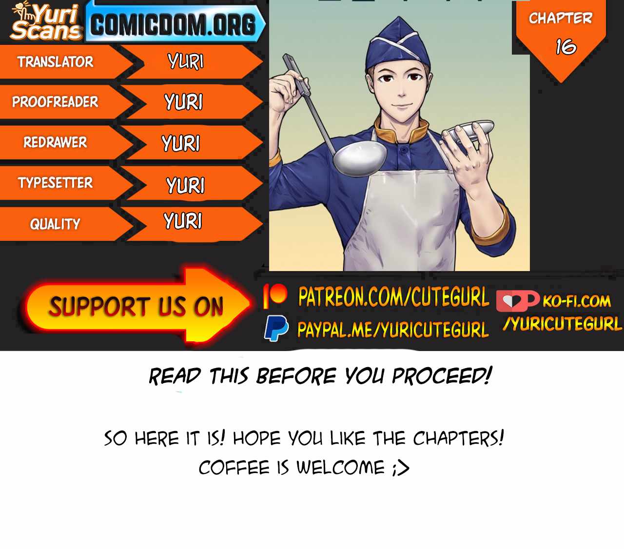 Kitchen soldier chapter 16 page 1