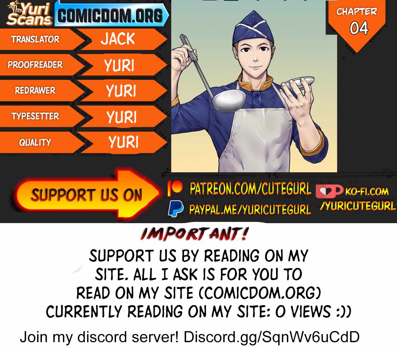 Kitchen soldier chapter 4 page 1