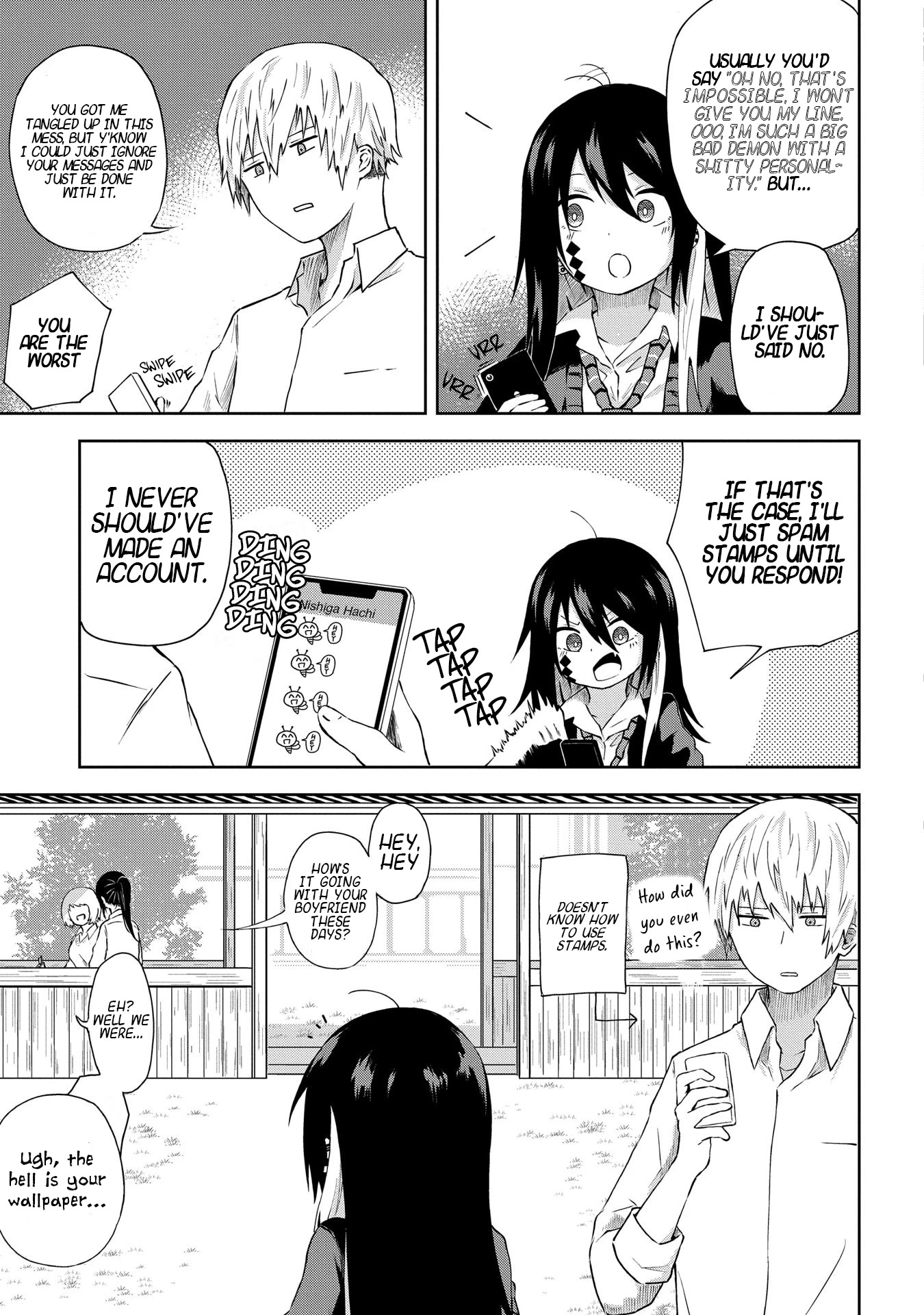 Klutzy, Gullible Nishiga Hachi chapter 3 page 4