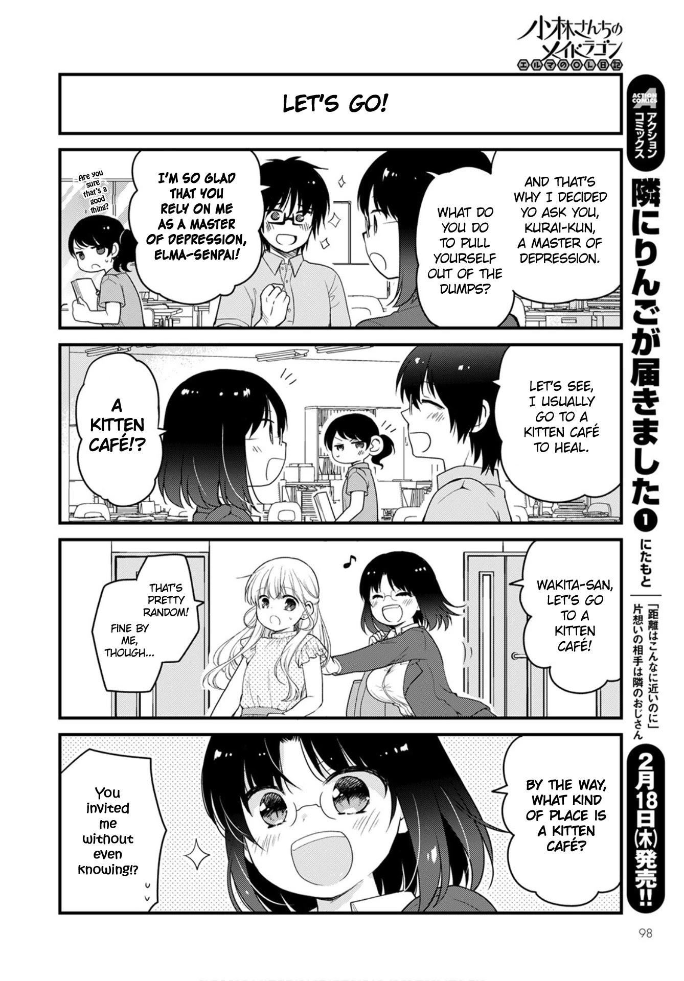 Kobayashi-san chi no Maid Dragon: Elma OL Nikki chapter 43 page 2