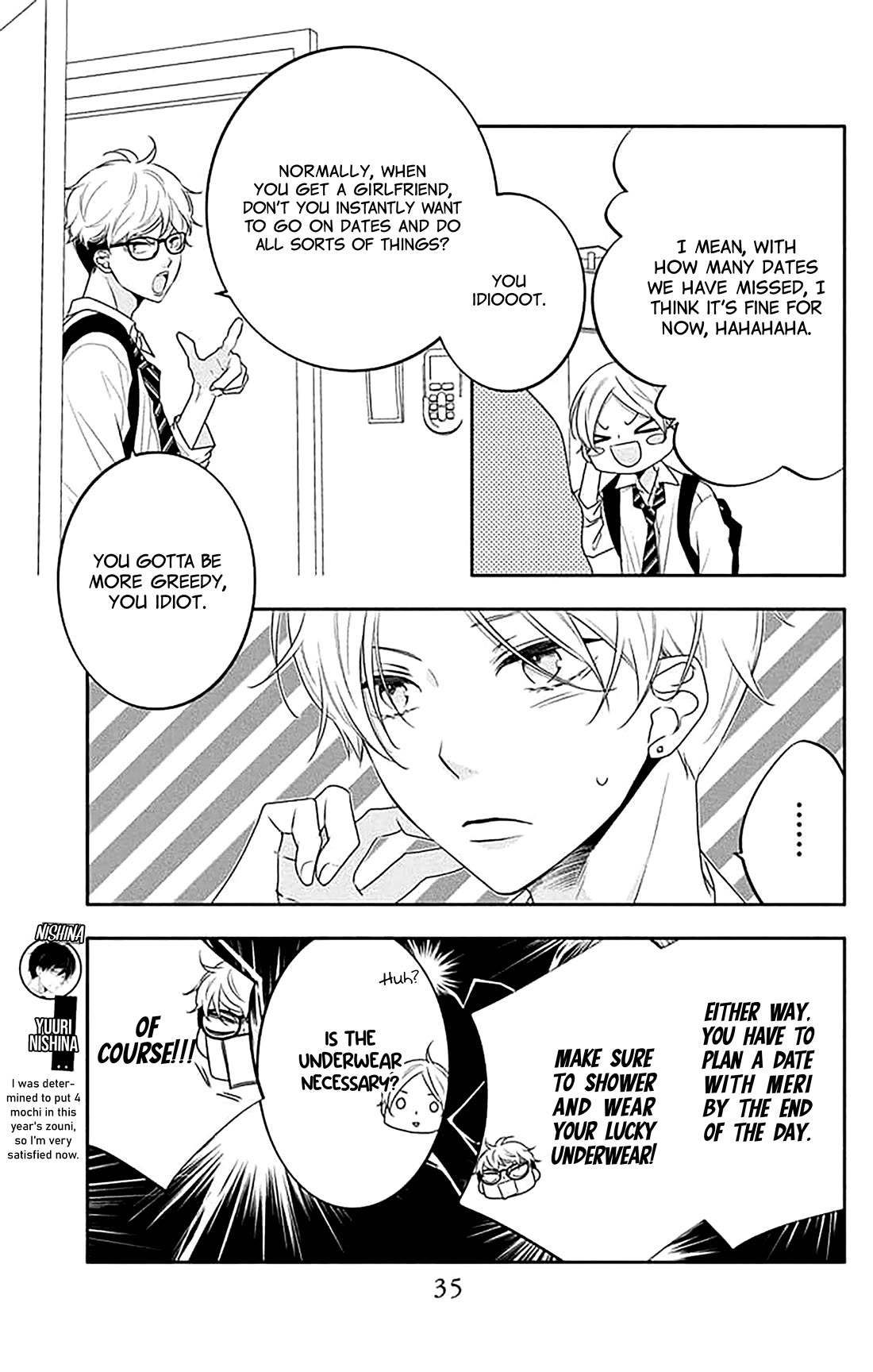 Koi ni Mudaguchi chapter 37 page 4