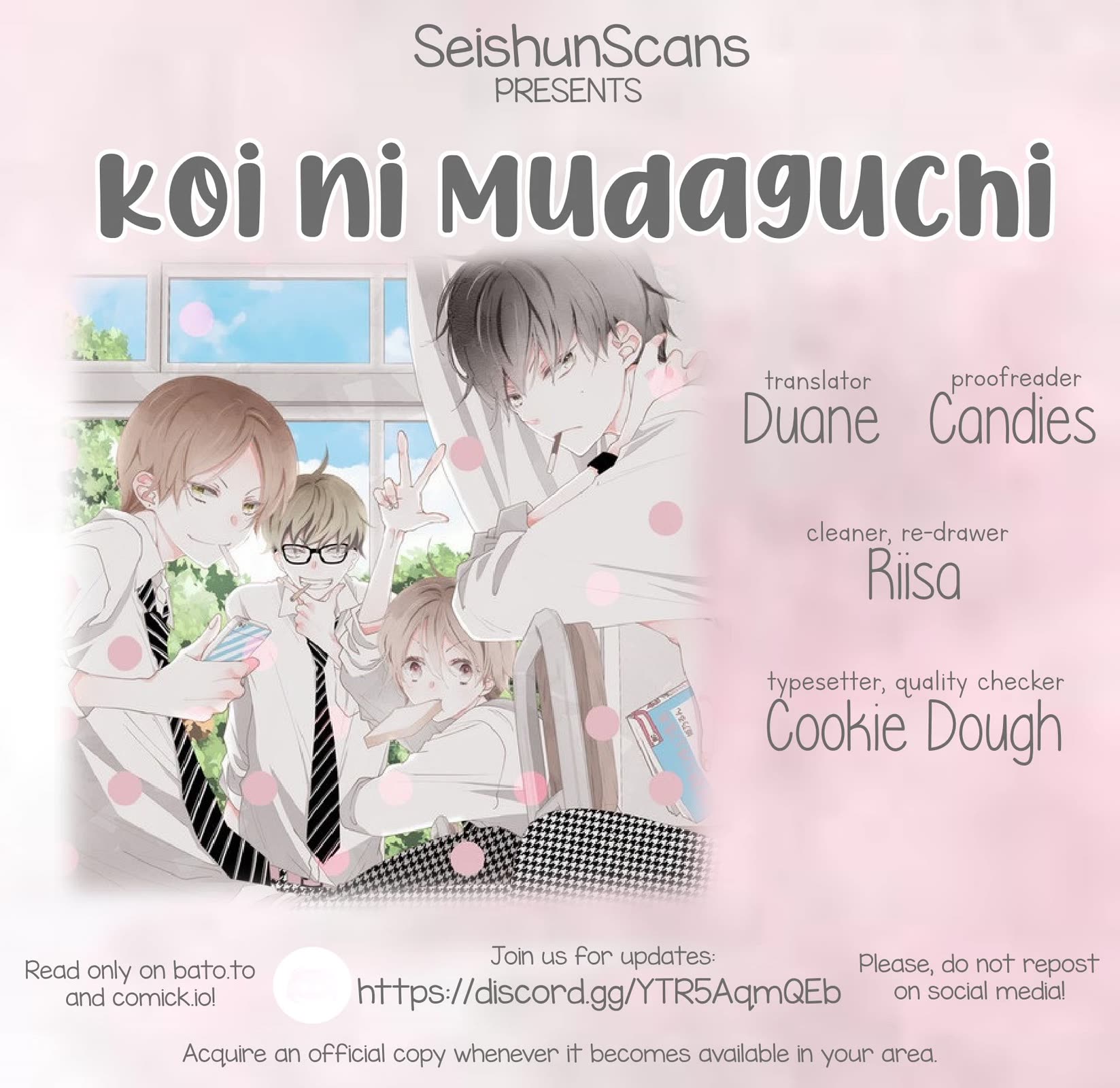 Koi ni Mudaguchi chapter 40 page 1