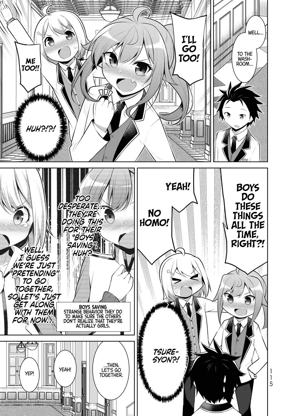 Koitsu-ra no Shoutai ga Onnada to Oredake ga Shitte Iru chapter 4 page 12