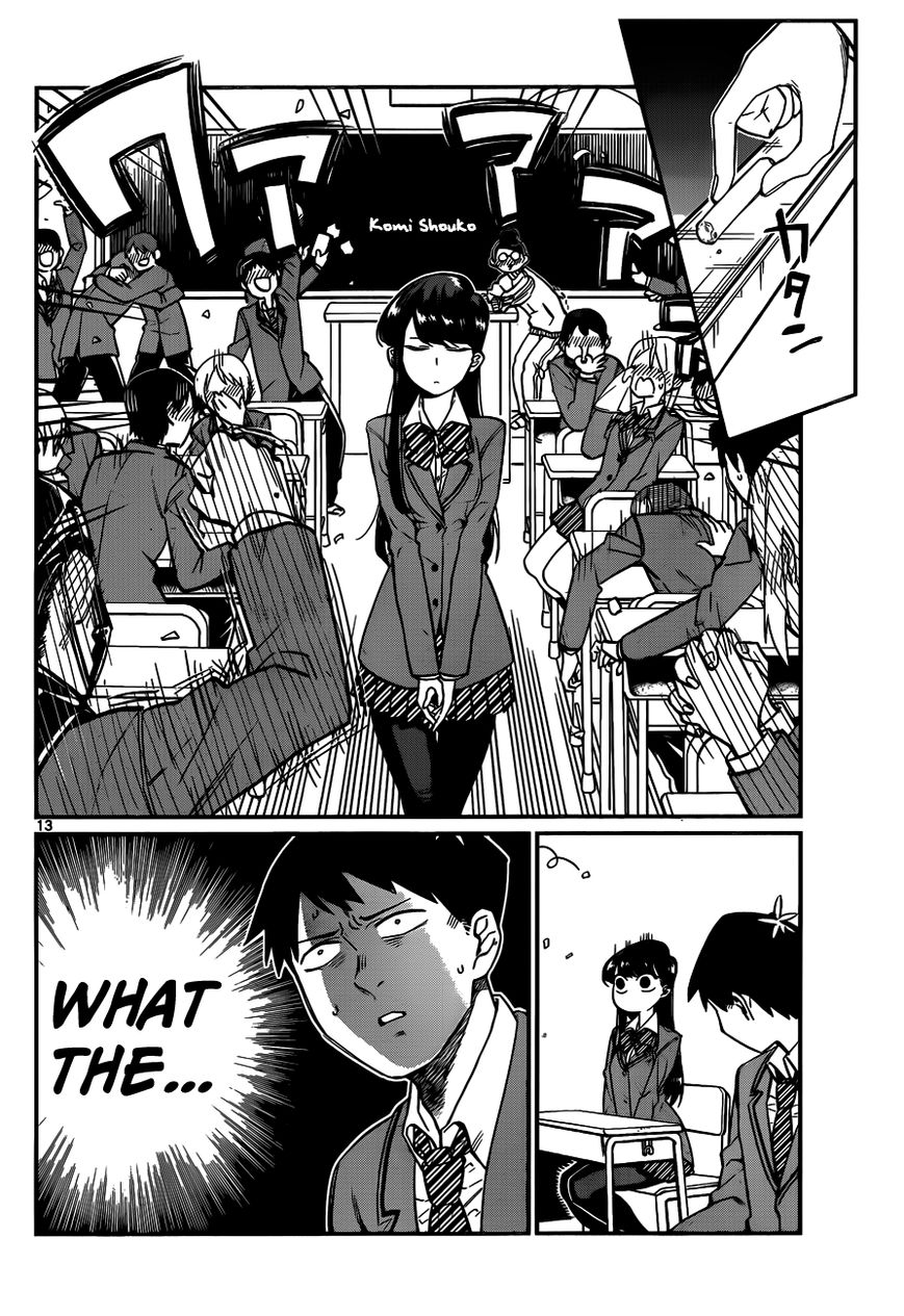 Komi-san wa Komyushou Desu chapter 1 page 13