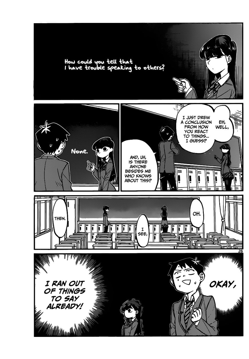 Komi-san wa Komyushou Desu chapter 1 page 26