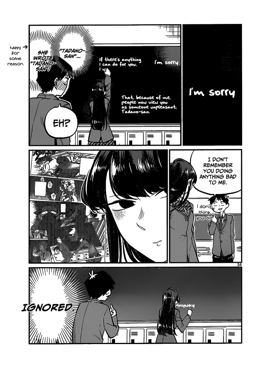 Komi-san wa Komyushou Desu chapter 1 page 34
