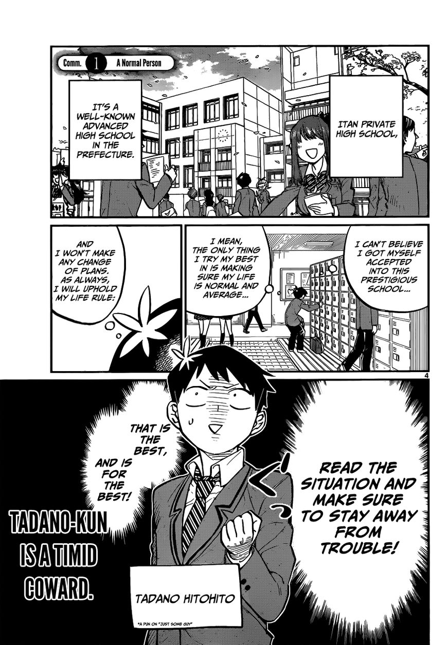 Komi-san wa Komyushou Desu chapter 1 page 4