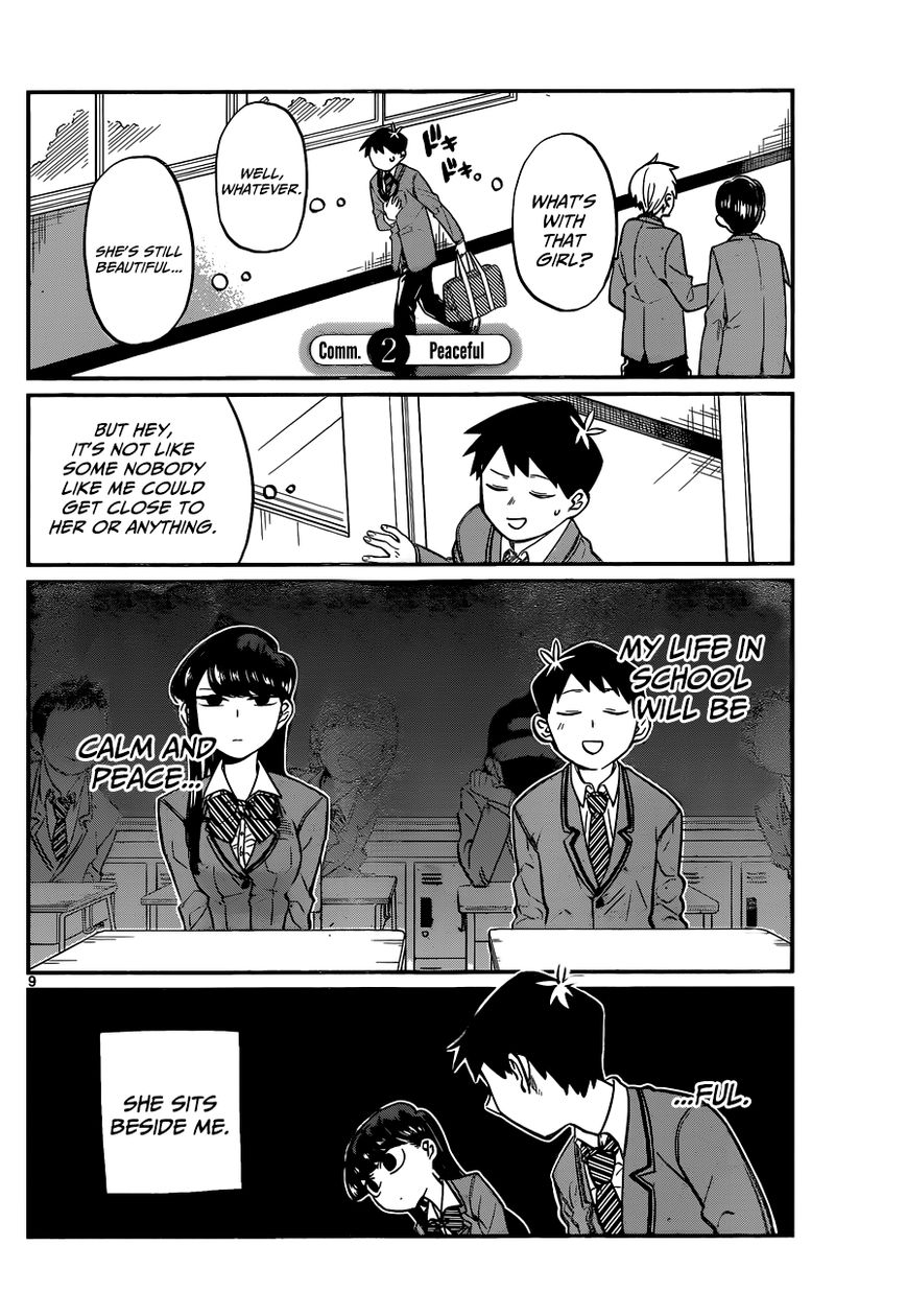 Komi-san wa Komyushou Desu chapter 1 page 9