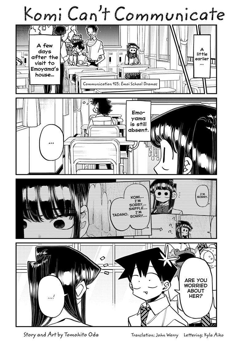 Komi-san wa Komyushou Desu chapter 423 page 1