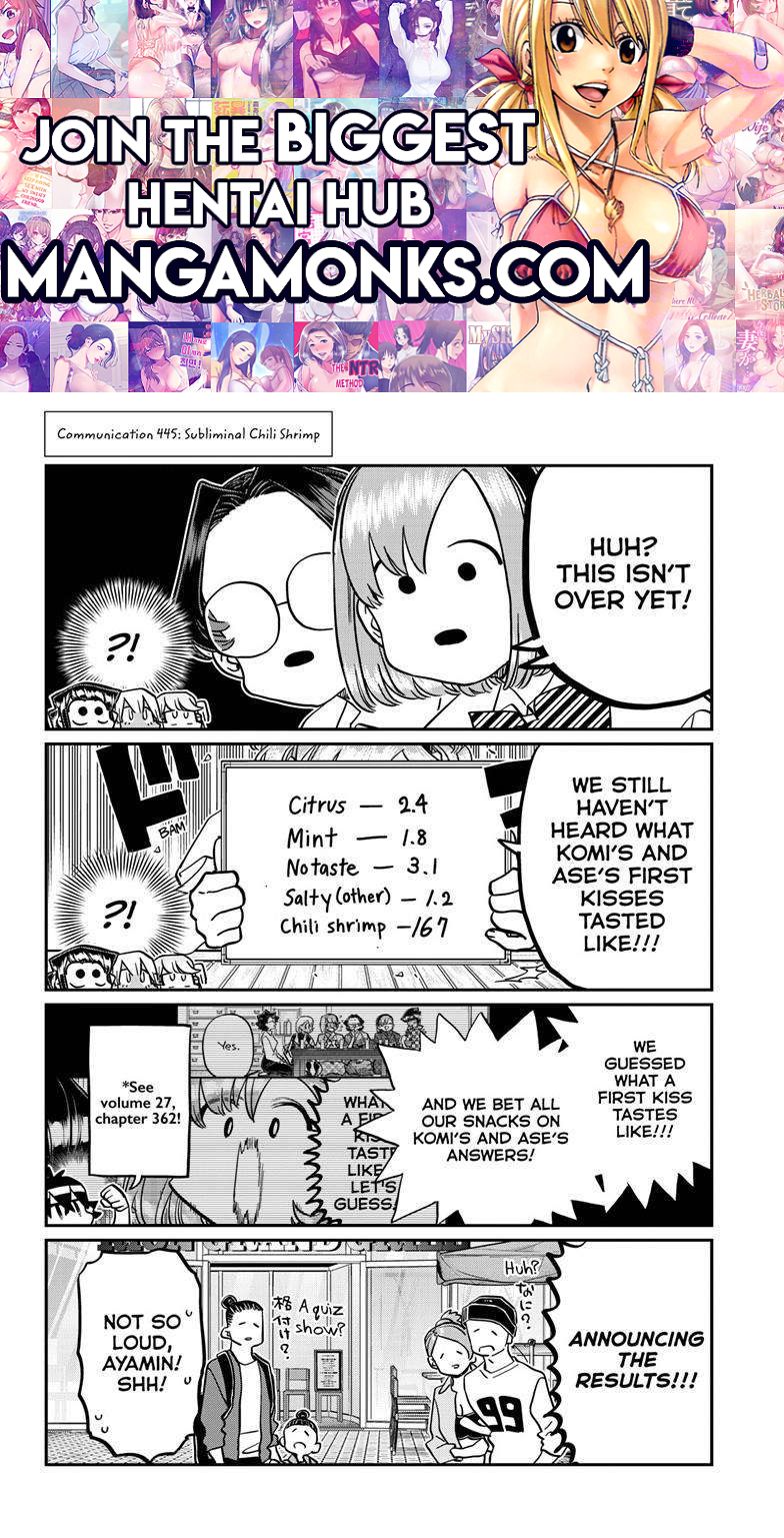 Komi-san wa Komyushou Desu chapter 445 page 1