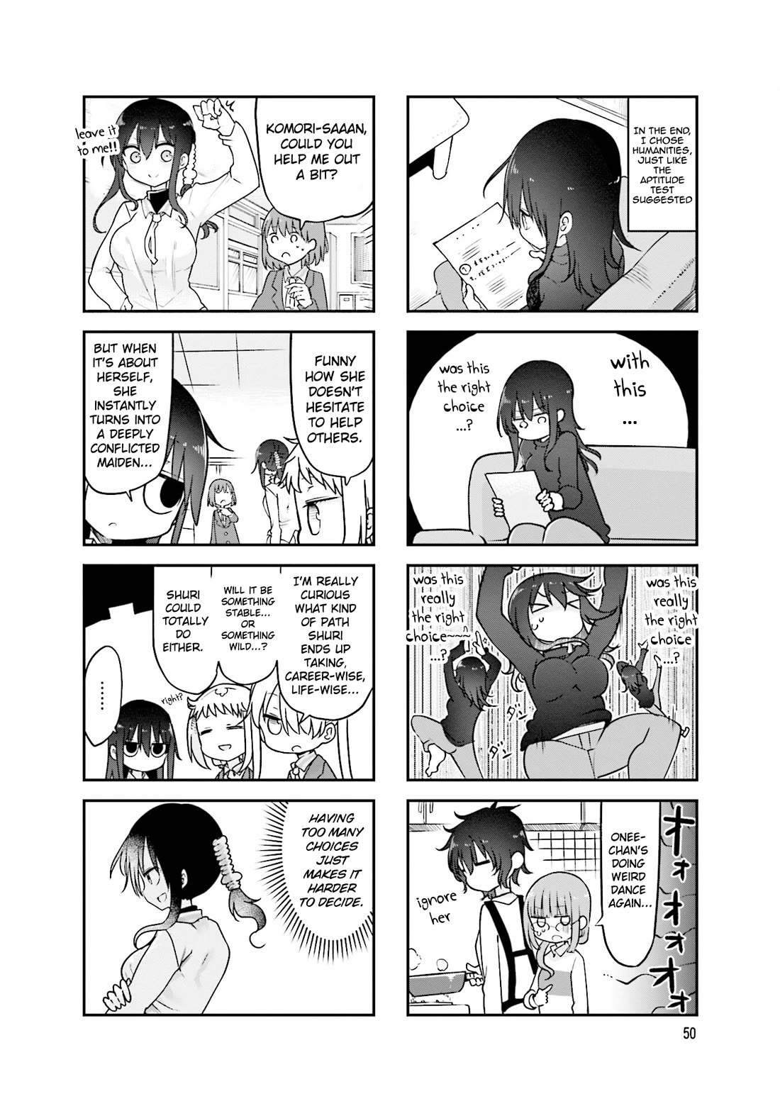 Komori-san wa Kotowarenai! chapter 89 page 9