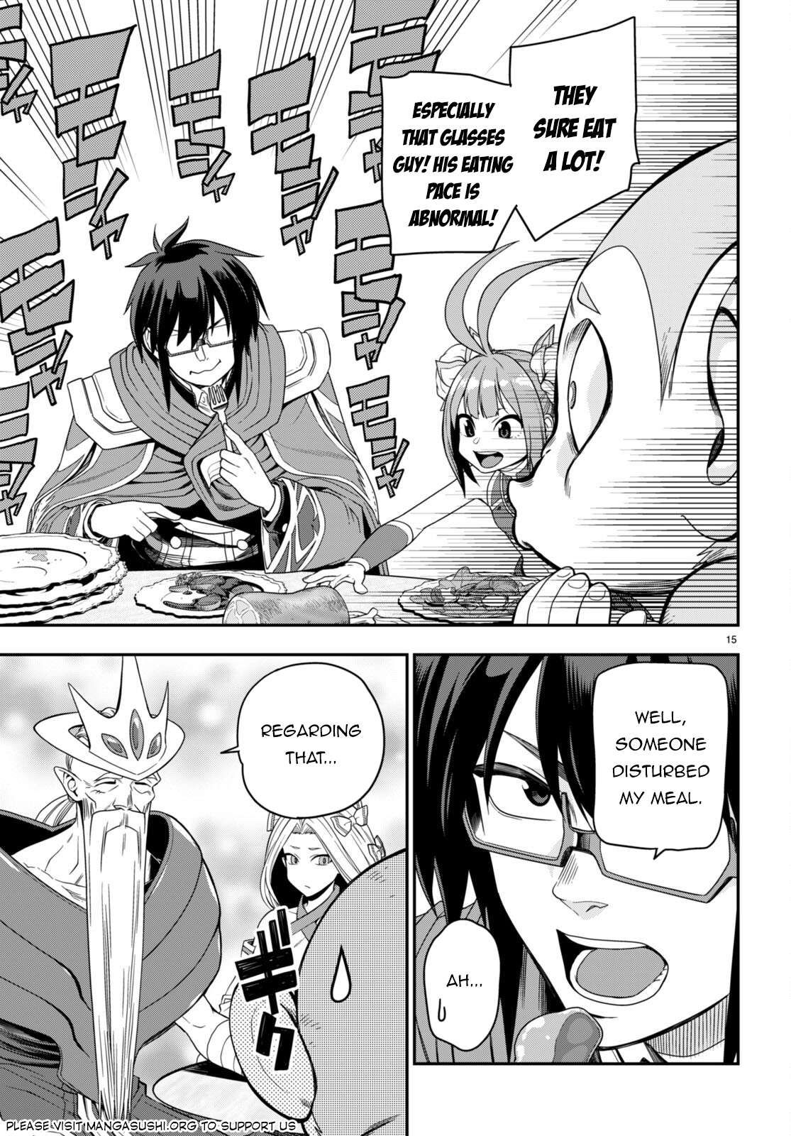 Konjiki no Moji Tsukai - Yuusha Yonin ni Makikomareta Unique Cheat chapter 103 page 15