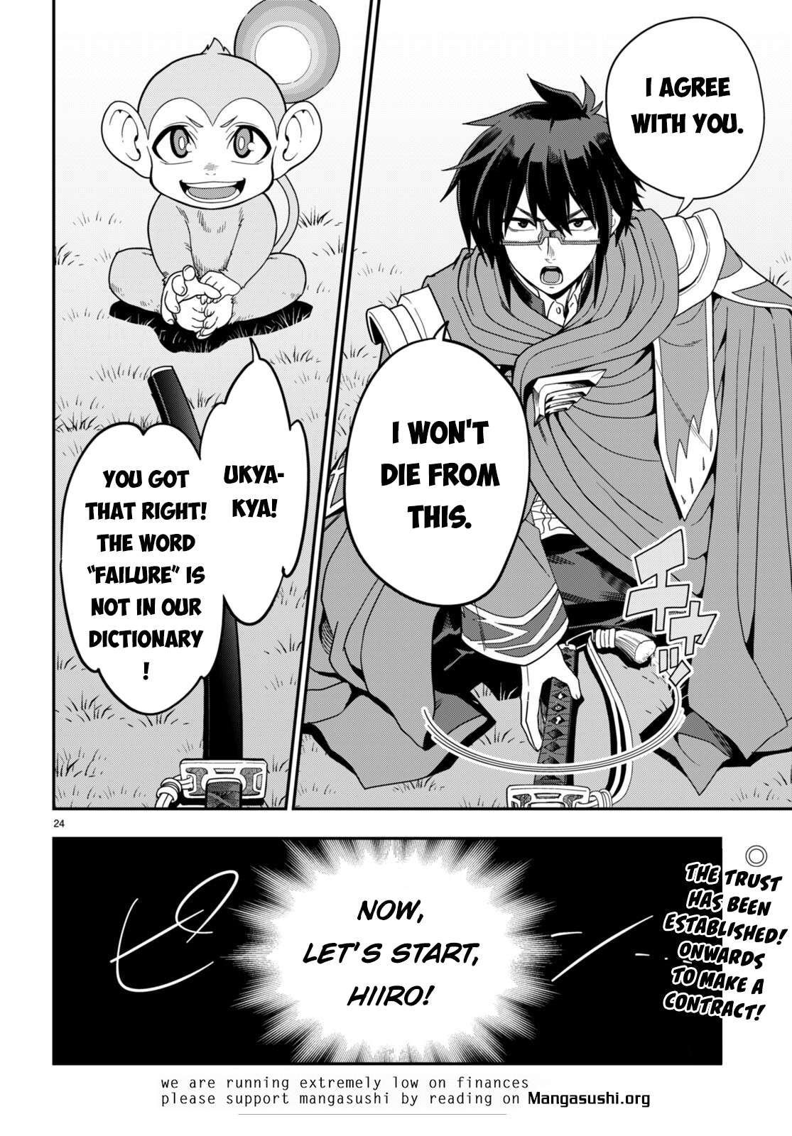 Konjiki no Moji Tsukai - Yuusha Yonin ni Makikomareta Unique Cheat chapter 106 page 24