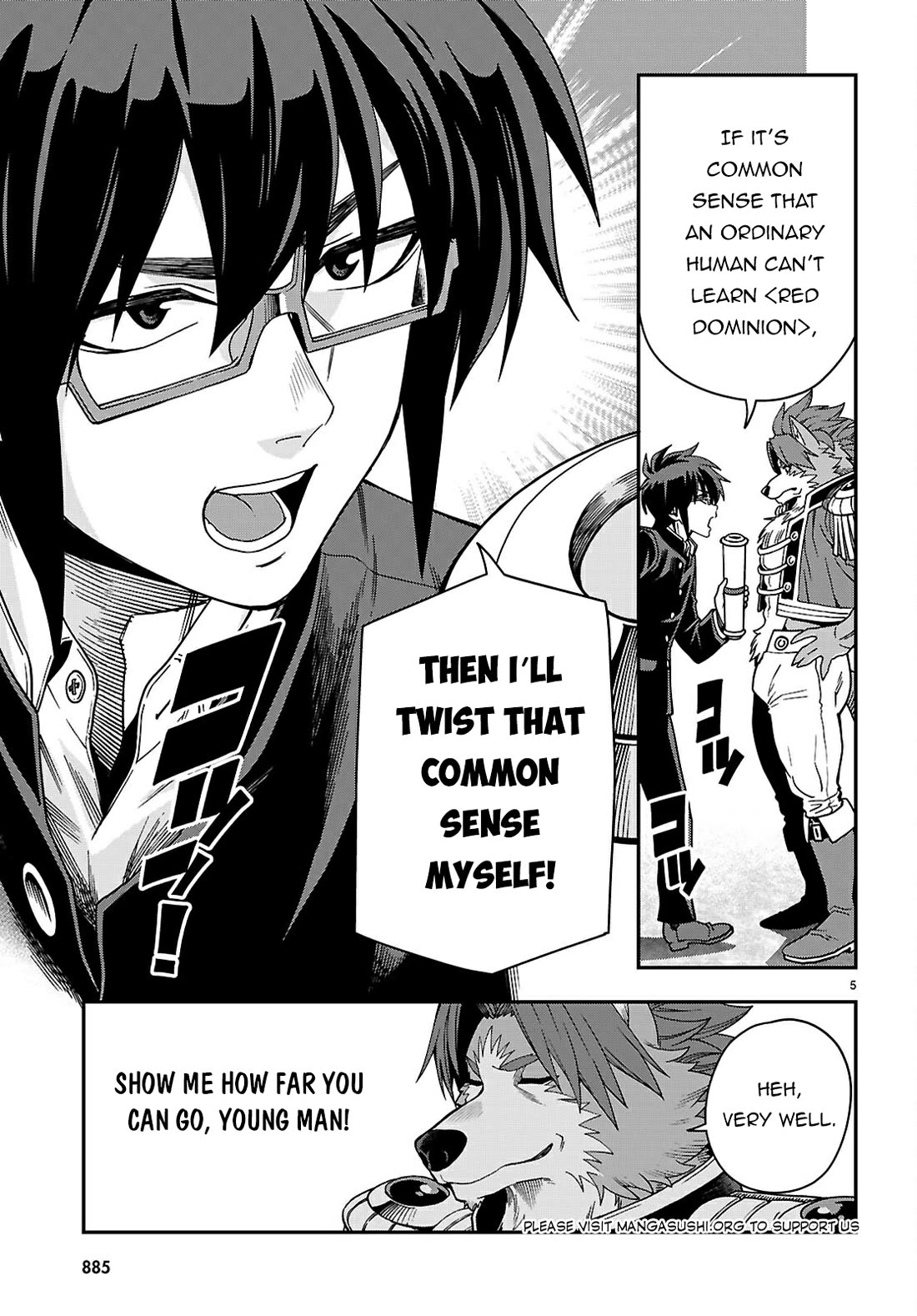 Konjiki no Moji Tsukai - Yuusha Yonin ni Makikomareta Unique Cheat chapter 115 page 6