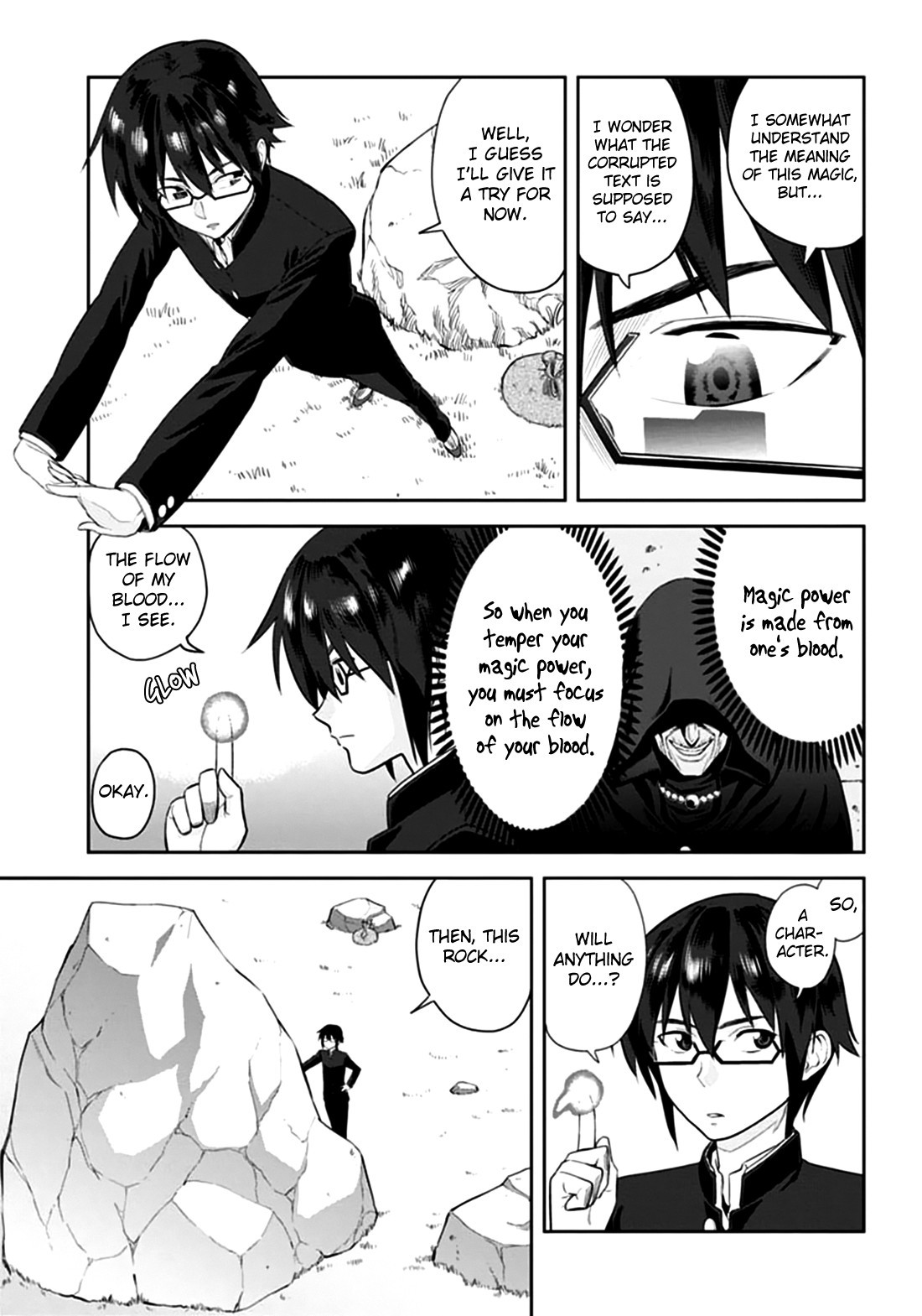 Konjiki no Moji Tsukai - Yuusha Yonin ni Makikomareta Unique Cheat chapter 2 page 11