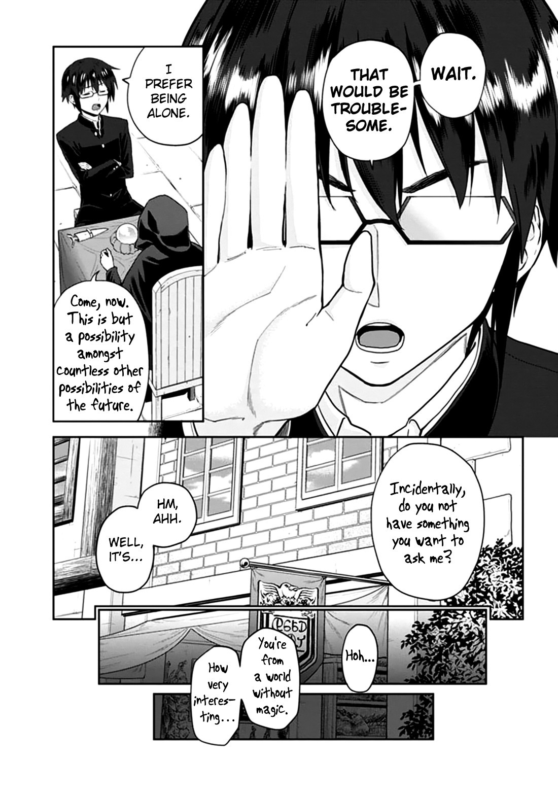 Konjiki no Moji Tsukai - Yuusha Yonin ni Makikomareta Unique Cheat chapter 2 page 5