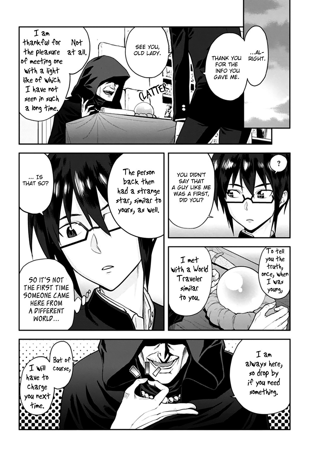 Konjiki no Moji Tsukai - Yuusha Yonin ni Makikomareta Unique Cheat chapter 2 page 6