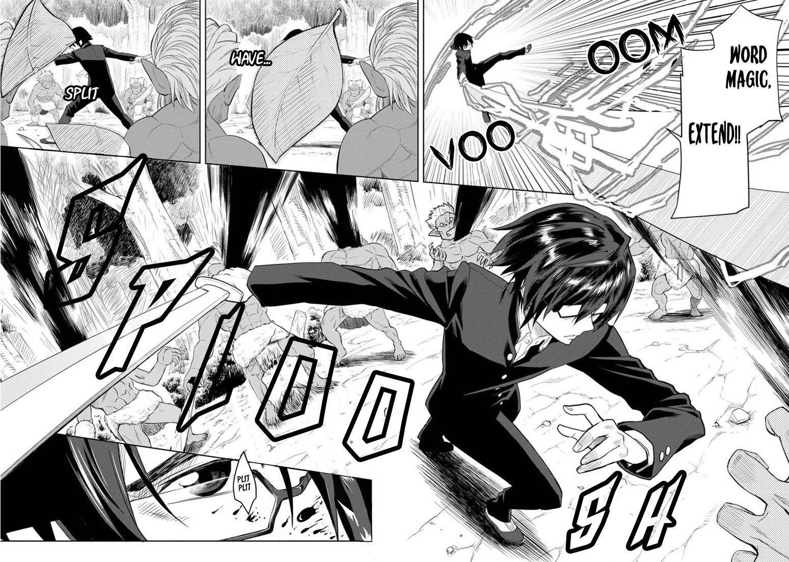 Konjiki no Moji Tsukai - Yuusha Yonin ni Makikomareta Unique Cheat chapter 3 page 14