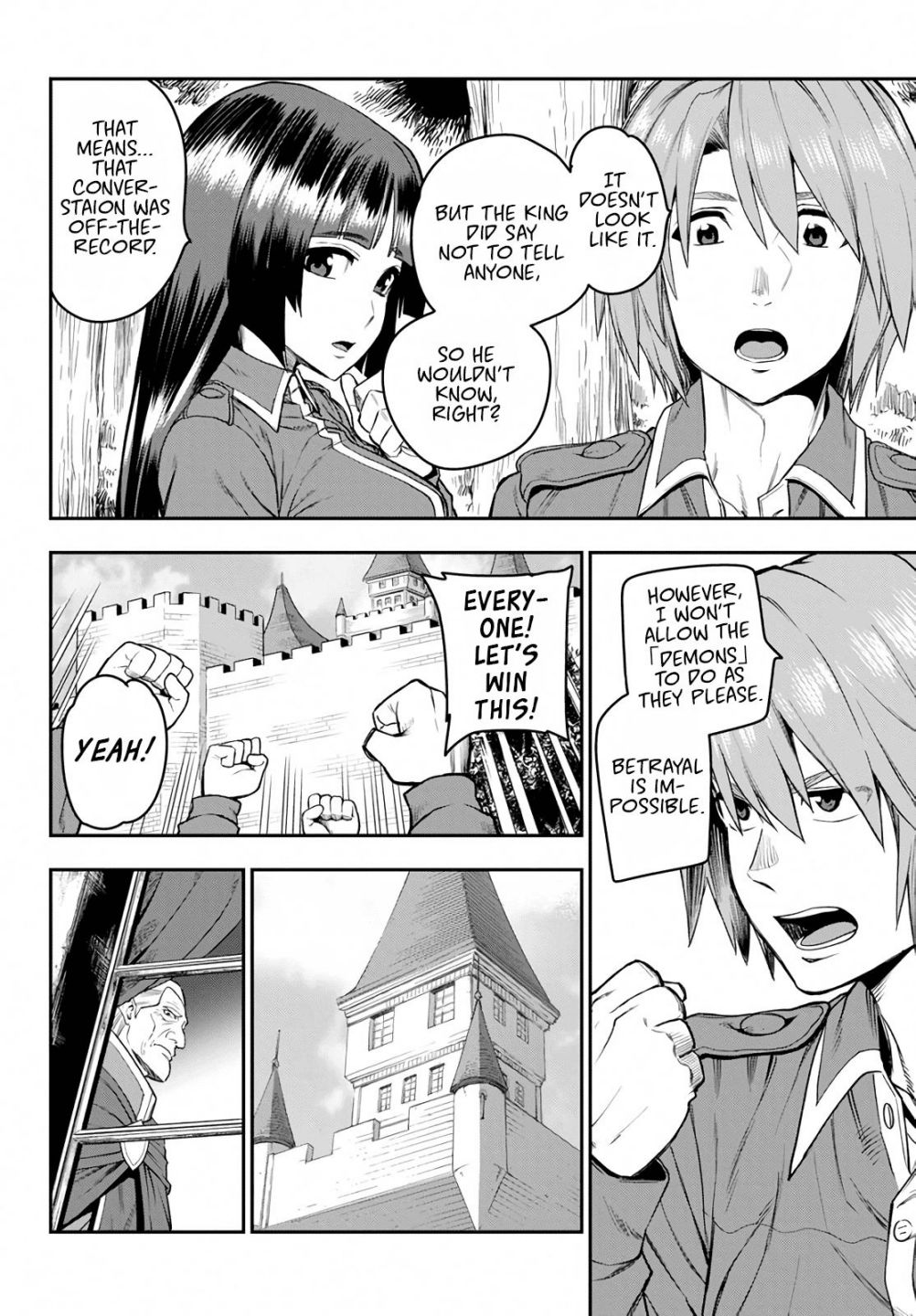 Konjiki no Moji Tsukai - Yuusha Yonin ni Makikomareta Unique Cheat chapter 56 page 12