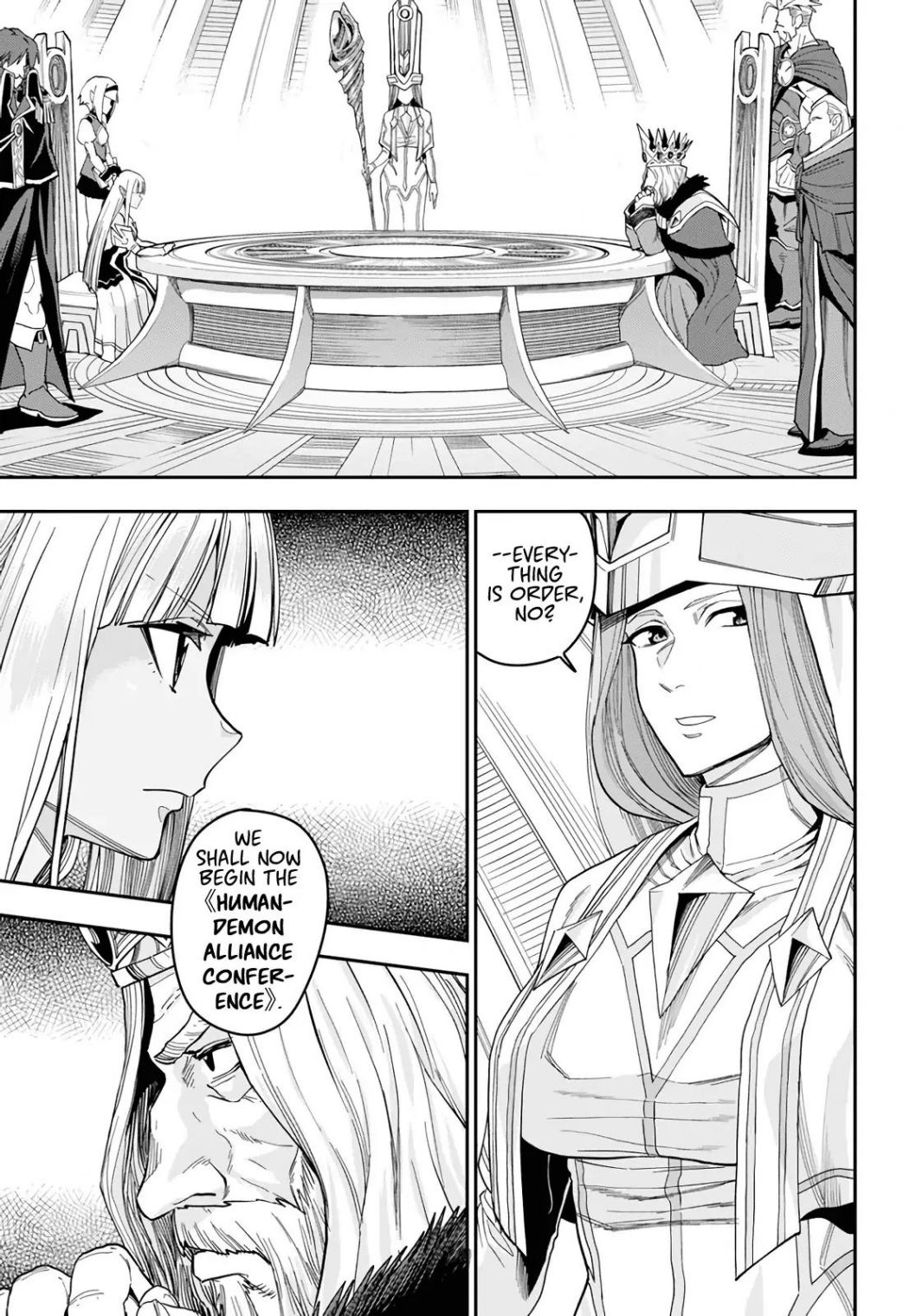 Konjiki no Moji Tsukai - Yuusha Yonin ni Makikomareta Unique Cheat chapter 59 page 3